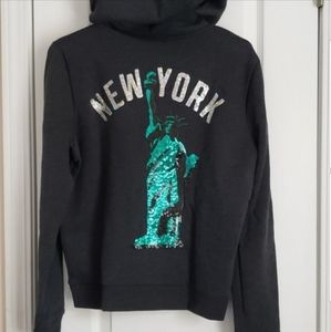 💕SALE💕 VS PINK NY Sequin hoodie